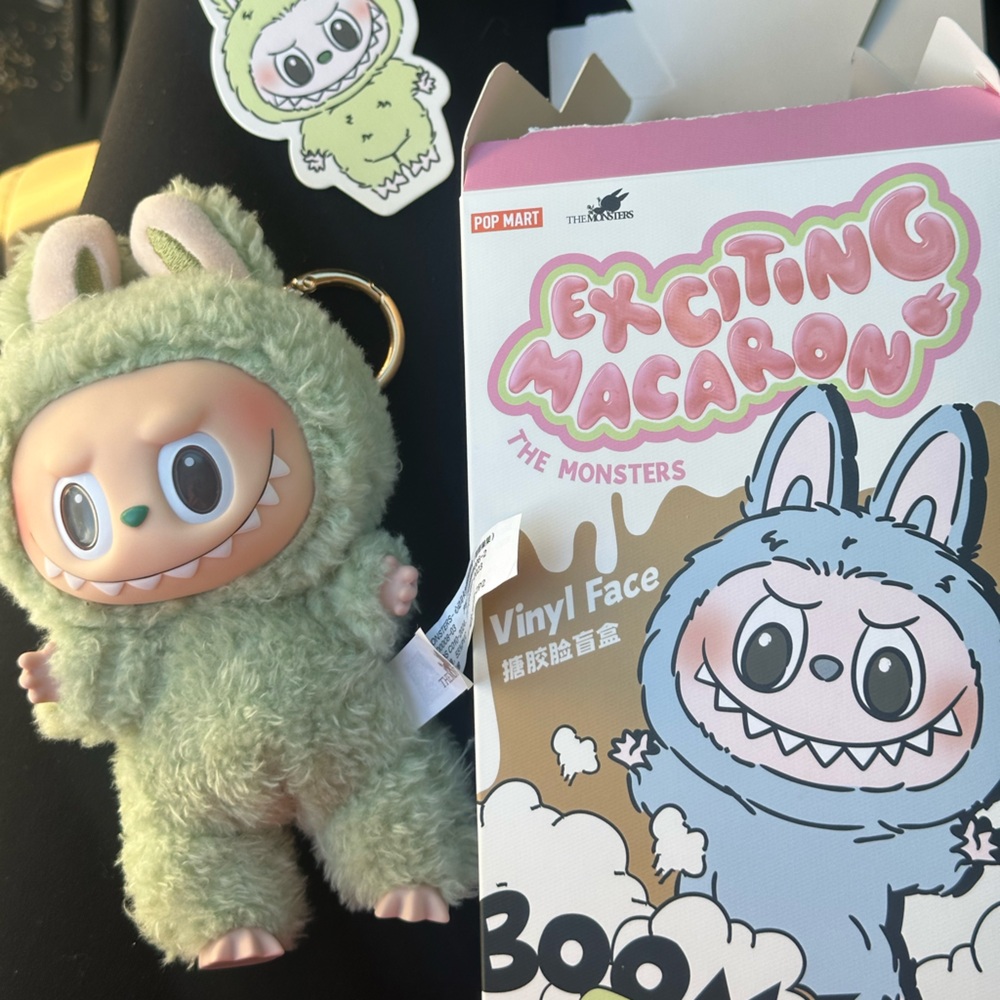 Pop Mart Green labubu Plush Toy